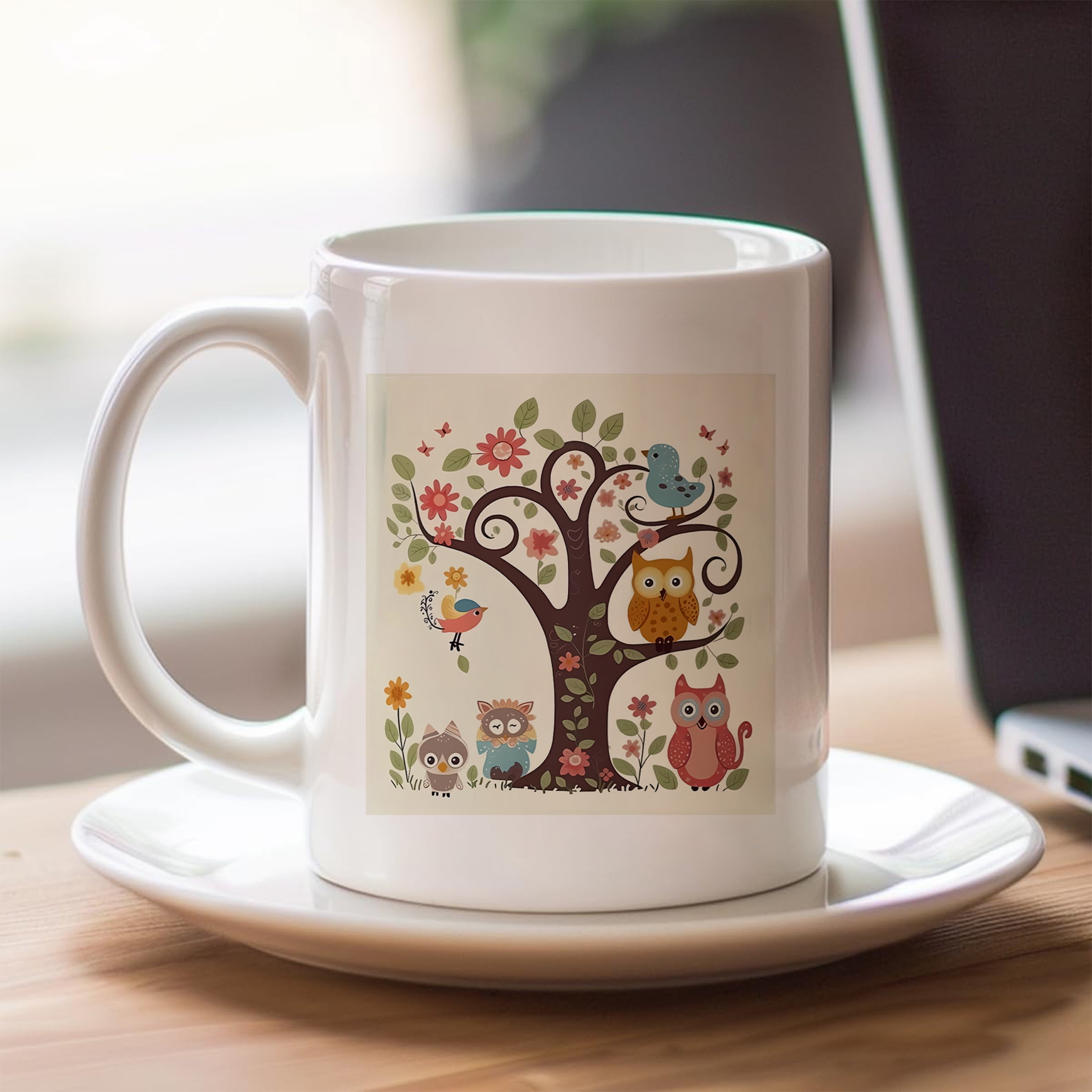 Elegant 11oz Ceramic Mug Decorative Funny Coffee Cups for Family Guests Elegant 11oz Ceramic Mug Decorative Funny Coffee Cups for Family Guests