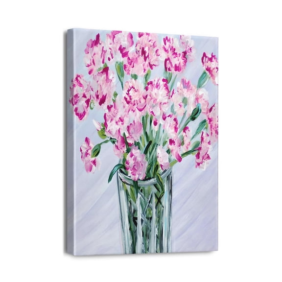 Elegant 12X16inch Flower Prints Canvas Wall Art for Bedroom, Bathroom, Living Room - Botanical Wall Pictures Ideal for Kids Room, Girls Room Decor