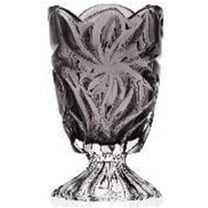 Elegant 14½" Footed Glass Vase – 36.5 cm Tall Grey Centerpiece Vase for Flowers, Modern Decorative Vase for Living Room