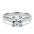 thumbnail image 1 of Elegant 2 Ct Princess Cut Solitaire Moissanite Diamond Engagement Ring | 925 Sterling Silver for Women, 1 of 2