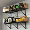 Elegant 2Pack Garage Shelving 2x6ft Heavy Duty Wall Shelf Garage