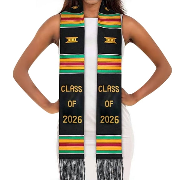 Elegant 2026 Graduation Sash With Double Layer Fringed Satined Stole For Comfort During Graduation Ceremonies Gathering