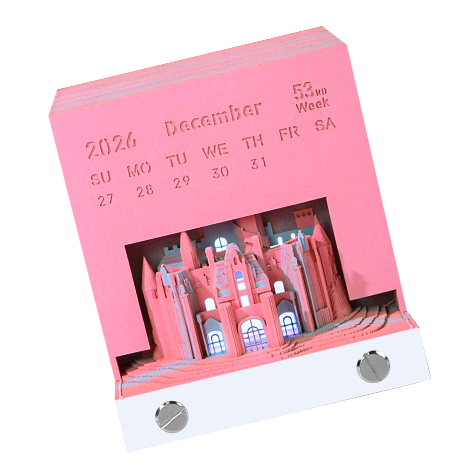 Elegant 2026 Paper Engraved Calendar Book Perfect For Work And ...