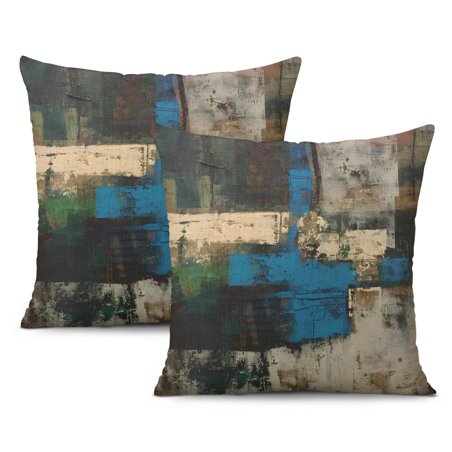 Elegant 20x20 Inch Blue and White Pillow Covers | Set of 2 Inspired by