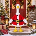thumbnail image 1 of Santa Claus Goose Outfits for 23 Inch Goose Decoration, Christmas Winter Holiday Gift Goose Costume for Outdoor Patio, Yard, Lawn, Garden Decor, 1 of 5