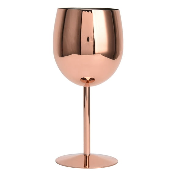 Elegant 350ml Rose Gold Stainless Steel Goblet, Titanize Cocktail Champagne Glass for Parties, Bars Weddings, Durable, Non-Toxic Wine Glass for Romantic Evenings Celebrations