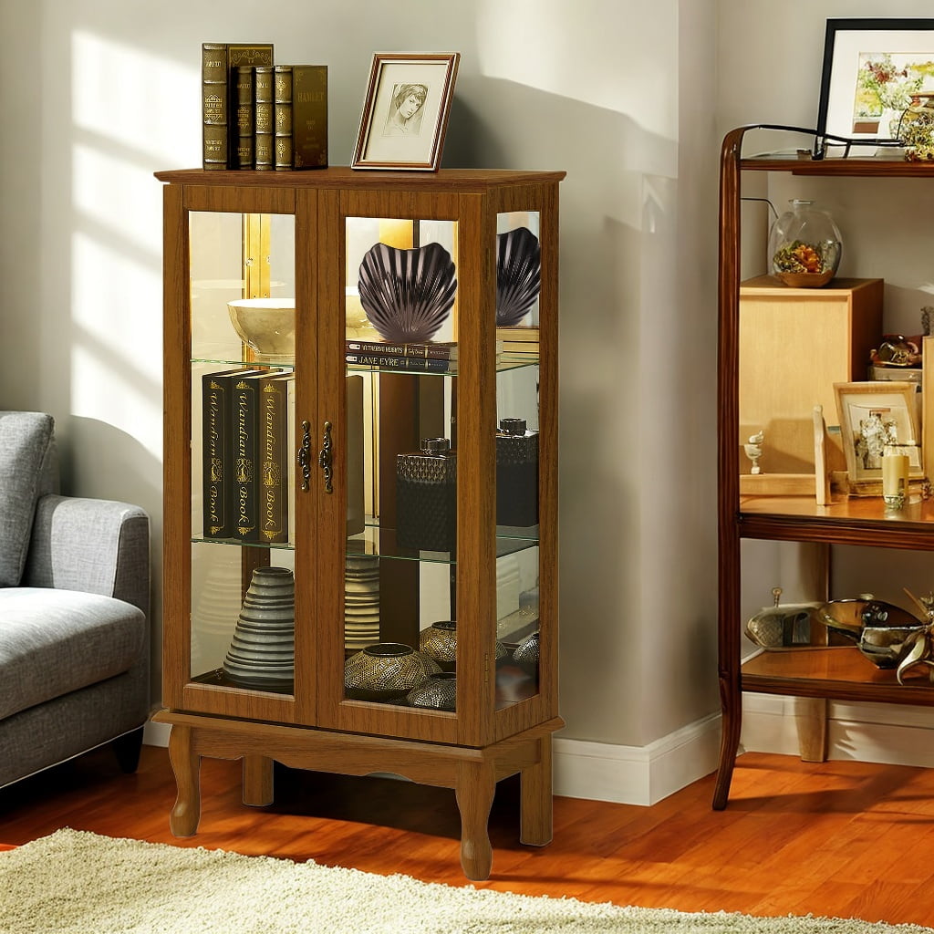 BellO EC6449US22 C247 Wesleyan Freestanding Upper Display Cabinet Meridian Cherry Walmart