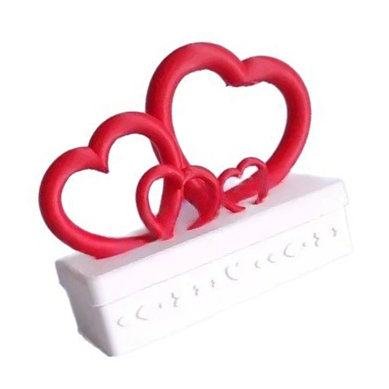 Heart Packaging Elegant 3D Printed Heart Shape Gift Packaging Box for Valentines Day ...