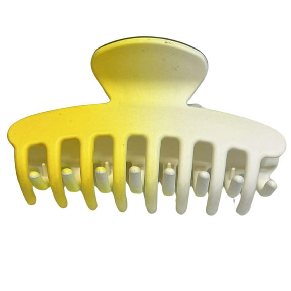 Elegant 4"Two-Color Shaded Plastic Hair Claws:1CT