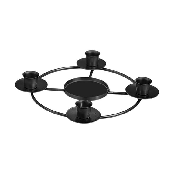 Elegant 5-Head Candle Holder Centerpiece for Romantic Dinner Holiday Events Wedding Seasonal Home Decor, Unique Curved Design, Perfect for Formal Celebrations and Special Occasions