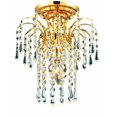 thumbnail image 1 of Elegant 6801 Falls 1 Light 9' Elegant Cut Flush Mount, Gold/Clear - 6801F9G-EC, 1 of 1