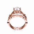 thumbnail image 1 of Elegant 7.0mm Round Lab-Created Moissanite & Diamond Sterling Silver Milgrain Wedding Engagement Ring Set - Brilliant Cut, Timeless Design, Perfect for Every Couple, 1 of 5