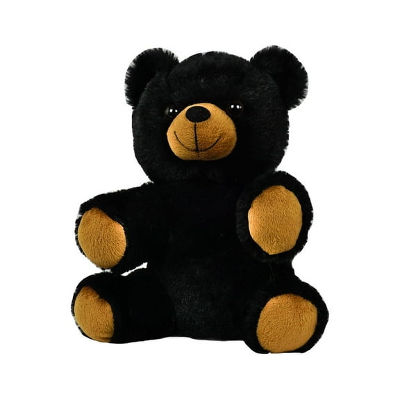 Elegant 8-Inch Black Bear Plush with Pink Ballerina Dress  Graceful Dancing Costume for Toy Collection