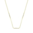 thumbnail image 1 of Elegant 9k Gold Women Necklet with Cubic Zirconia/CZ - 17.5 inch, 1 of 1