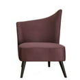 thumbnail image 1 of Elegant Accent Chair With Flaired Back-Fabric:Purple,Side:Left Side, 1 of 3