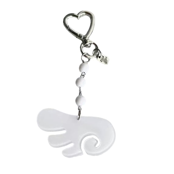 Elegant Acrylic Angel Wing Key Holder Lightweight Decorative Accessory