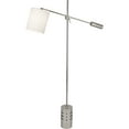 thumbnail image 1 of Elegant Adjustable Floor Lamp with Oyster Linen Shade | Polished Nickel Finish | Perfect for Living Room & Sitting Spaces | 100W Max | Full Range Dimming | UL Listed, 1 of 2