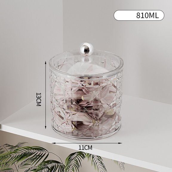 Elegant Airtight Diamond Pattern Storage Jar for Grains, Nuts, and Tea - Food Grade Quality