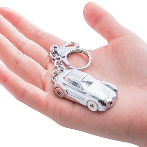 Elegant Alloy Car Pendant Keychain Lightweight Car Replicas Metal Key Chain Charm for Trendy and Individualized Keys