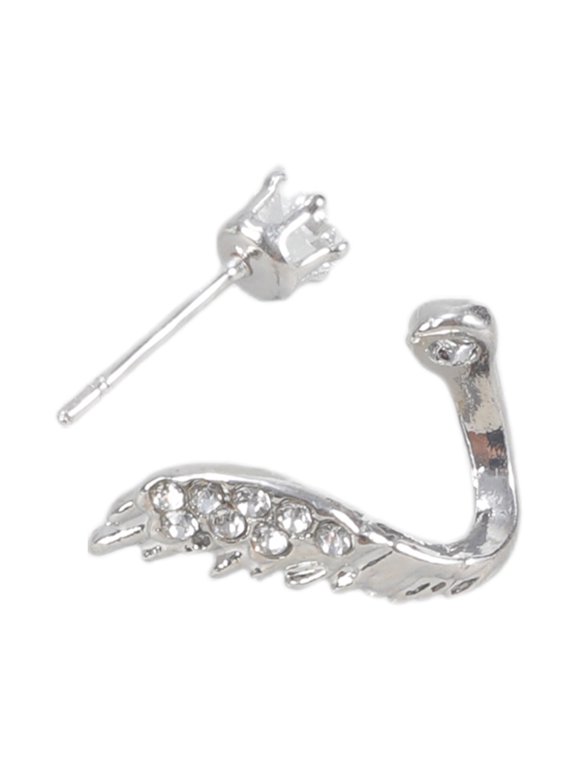 Elegant Alloy Ear Bone Nails With Rhinestones Stone Cartilage Studs Earring For Women Fashion Jewelry Accessories