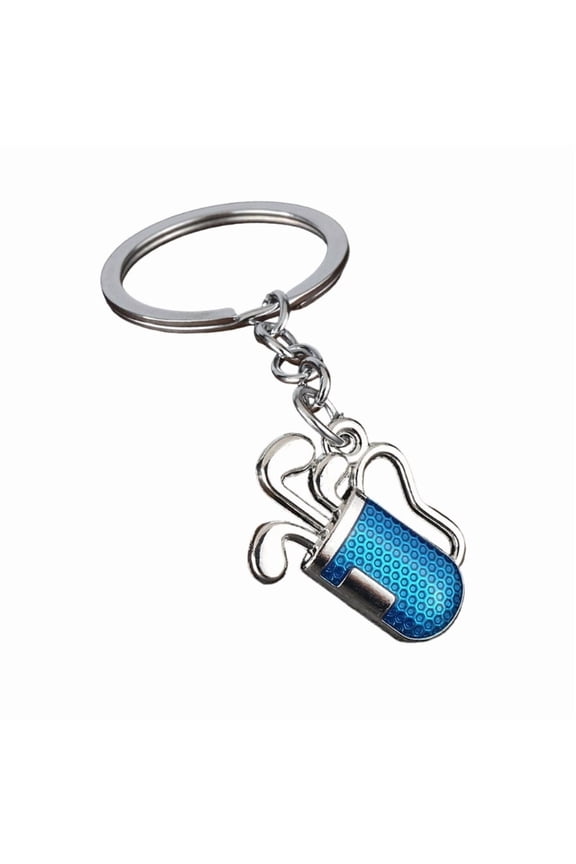 Elegant Alloy Golf Ball Tube Keychain Portable For Keys Bags And Everyday Use