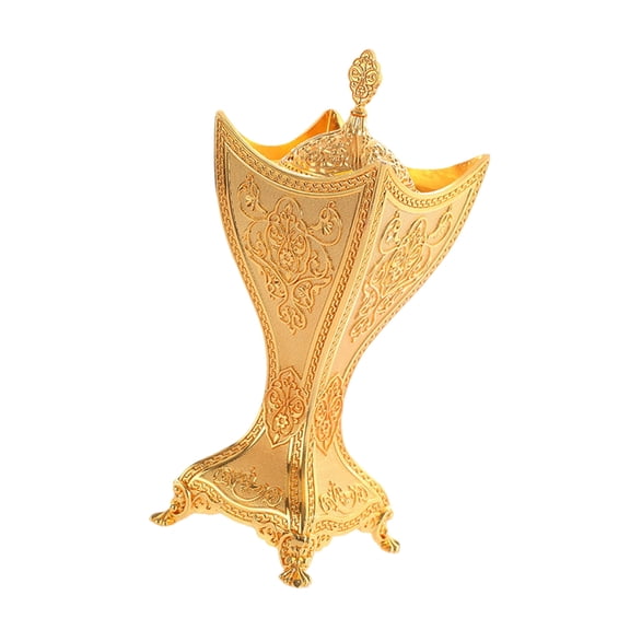 Elegant Alloy Incenses Burners Arabic Middle East Frankincense Resin Censers for Home Offices Meditations Decors