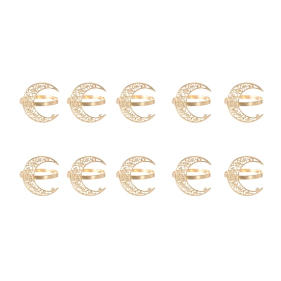 Elegant Alloy Moons Sun Designs Napkin Rings For Weddings Parties Home Dining Decoration Festival Tableware Clip