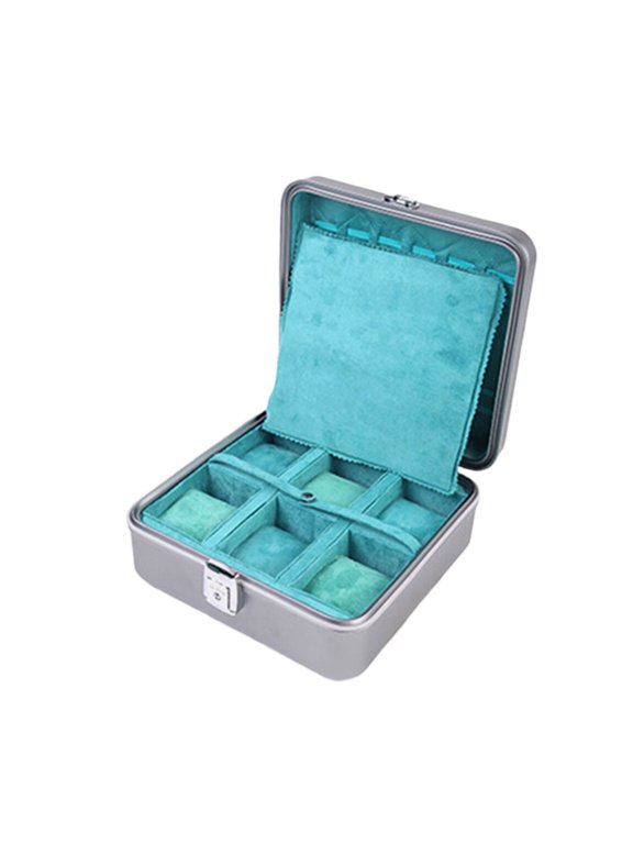 Elegant Aluminum Watch Organizers Case with Secure and Soft Lining for Stylish Watch Keep Travel Friendly