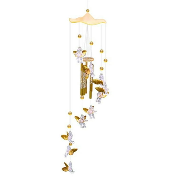 Elegant Angelic Wind Chime Pendant for Soothing Outdoor Garden and Patio Decorative