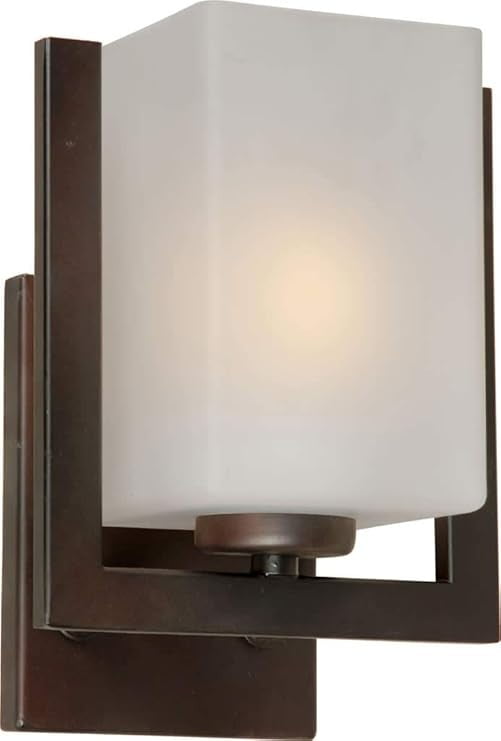 Dimmable Antique Bronze Wall Sconce, Direct Wired, 4.75"H x 6.5"W