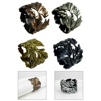 Elegant Antique Metal Napkin Ring - Perfect For Weddings & Special Occasions! Bronze YIWEI