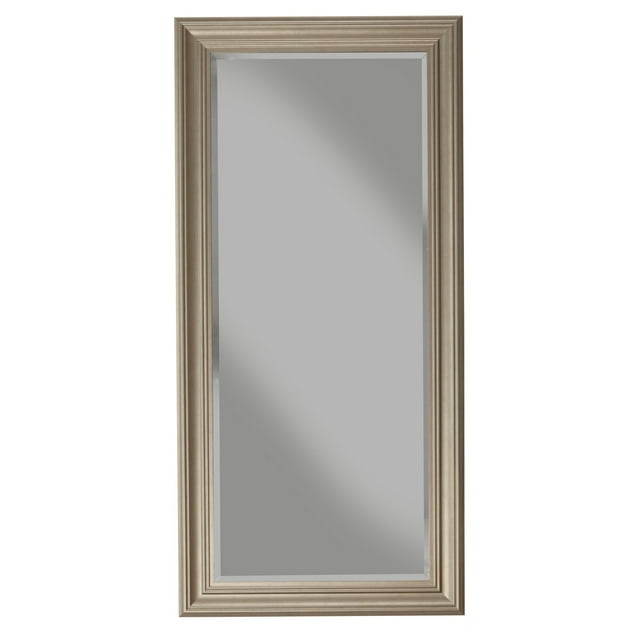 Elegant Antique Silver Full Length Leaner Mirror