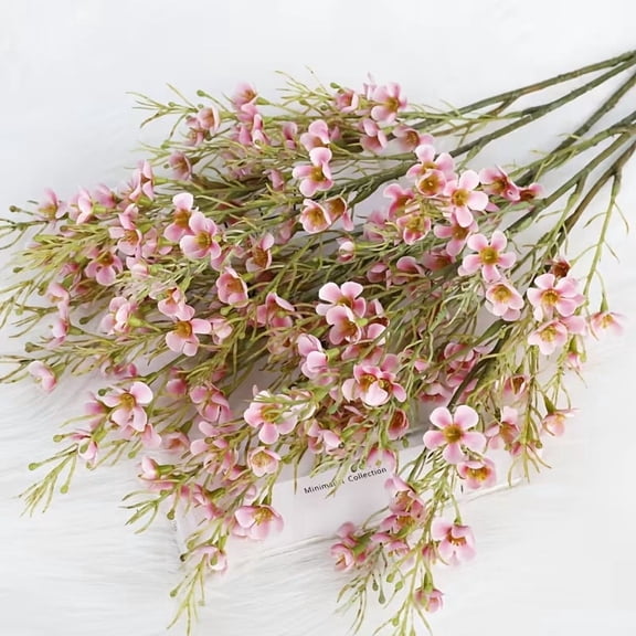 Elegant Artificial Australian Winter Plum Blossoms - 3 Pack Faux Flowers for Wedding and Home Decoration