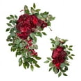 thumbnail image 1 of Elegant Artificial Red Rose Wedding Arch Decor - Set of 2, 1 of 4
