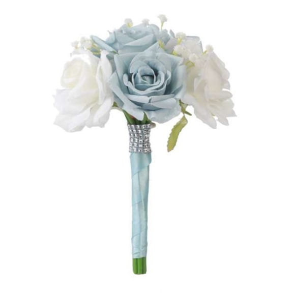 Elegant Artificial Rose Wedding Bouquet Modern Artificial Flower Bunch Party Flower Cluster for Wedding Celebration