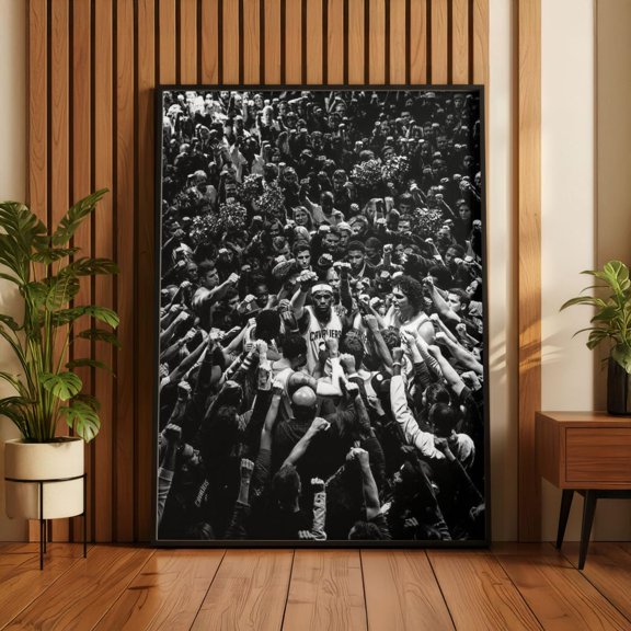 Elegant Athletic Action Landscape Interior Poster