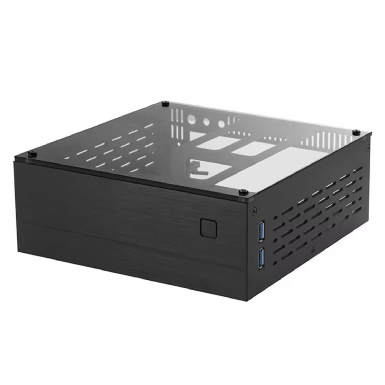 Elegant B01 Mini ITX Aluminum/Glass Computer Case Chassis for HTPC Home ...
