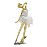 Elegant Ballet Dancer Statue Resins Ballerinas Girl Lady Figurine Ornament for Living Room Bedroom Tabletop Decoration
