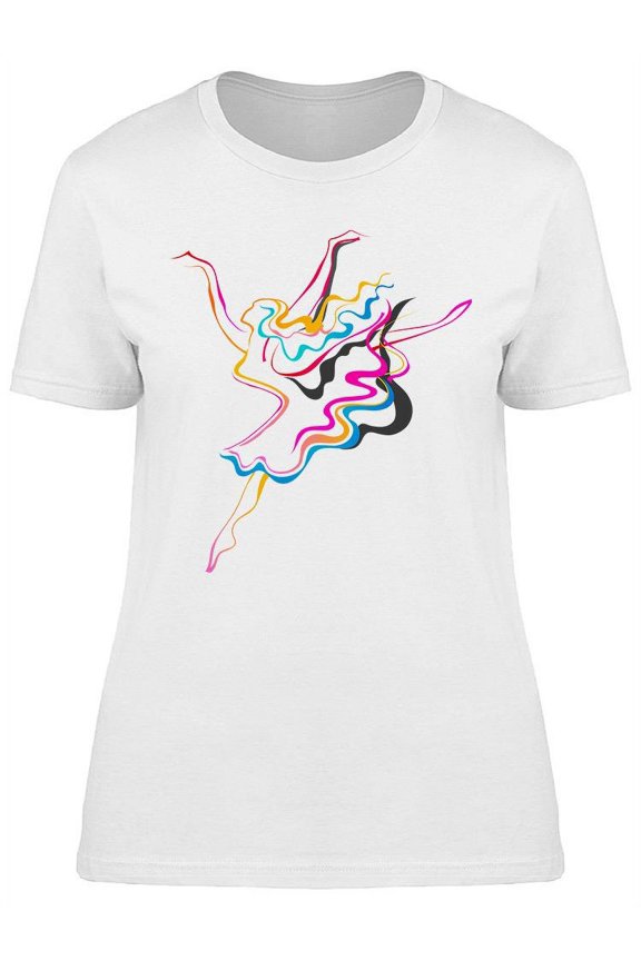 Elegant Ballet Dancer T-Shirt Women -Image by Shutterstock, Female Large