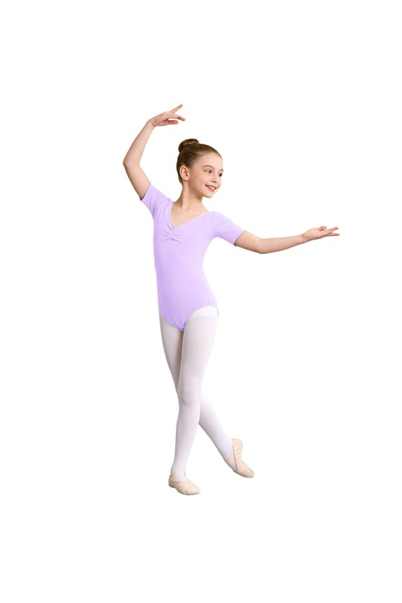 Elegant Ballet Practice Jumpsuit for Girls Comfortable Snap Front Dancewear for Young Dancers