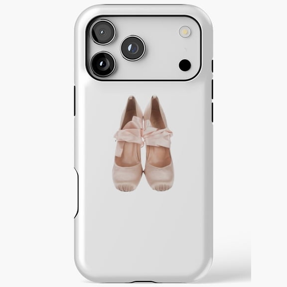 Elegant Ballet Shoes Pink Ribbon Dance for iPhone Case 11 to 17 Pro Max