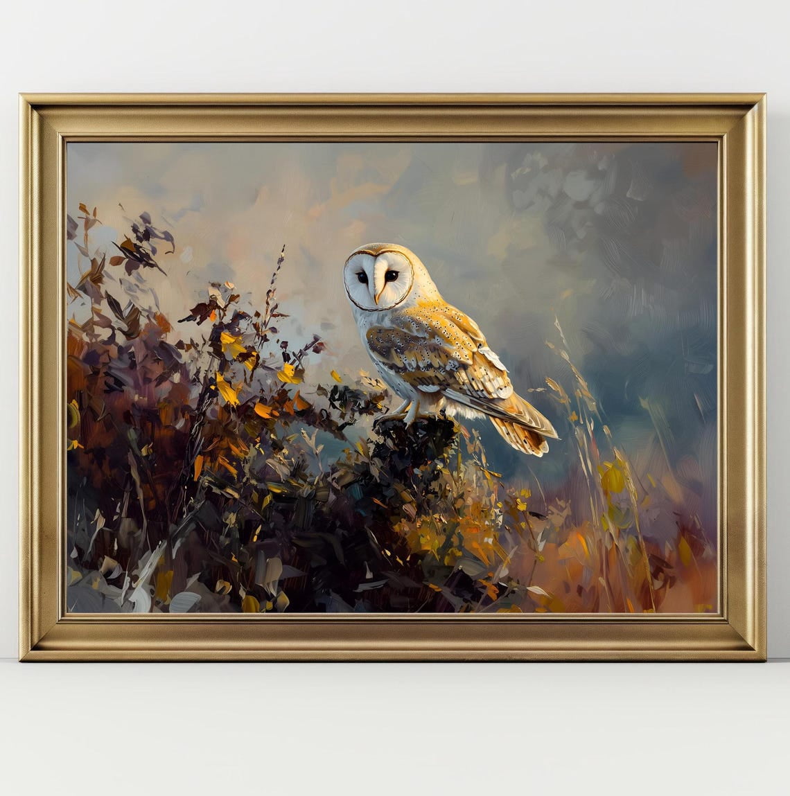Elegant Barn Owl Print, Nature Wall Decor, Wildlife Home Decor, Animal ...