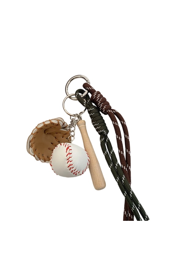 Elegant Baseball Keychain Bag Charm Practical Metal Key Holder Bags Pendant Stylish Purse Accessory For Women