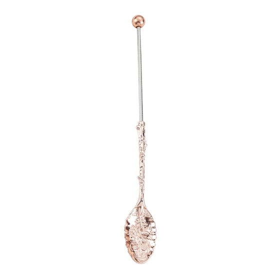 Elegant Beaded Dessert Spoon Metal Long Handle Utensils For Beverages And Pastries Professional Home Kitchens Tool
