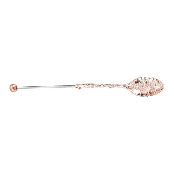 Elegant Beaded Dessert Spoon Metal Long Handle Utensils For Beverages And Pastries Professional Home Kitchens Tool