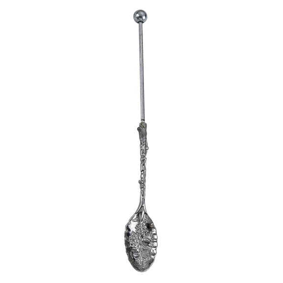 Elegant Beaded Dessert Spoon Metal Long Handle Utensils For Beverages And Pastries Professional Home Kitchens Tool