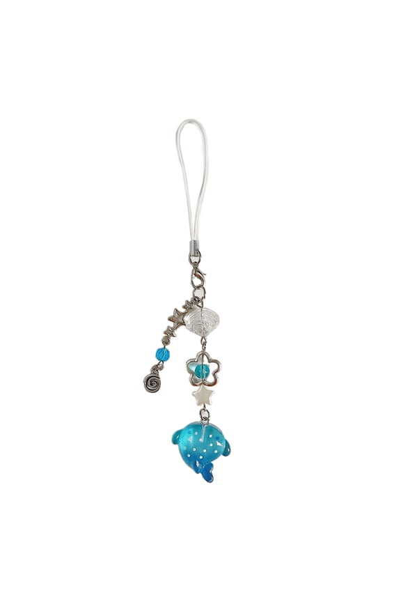Elegant Beaded Keychain Decoration Artistic Beadwork Pendant Unique Phone Charm Fashion Keyrings Accessory