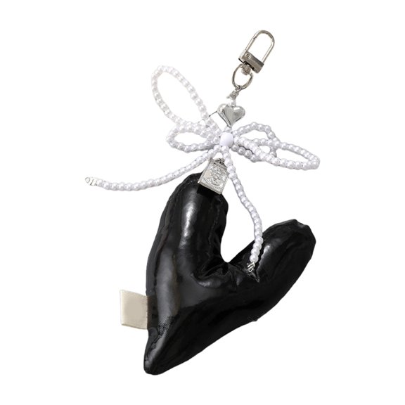 Elegant Beaded Keychain Unique Phone Charm Keyring Bag Pendant for Daily Use