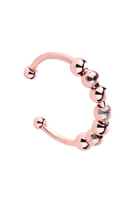 Elegant Beaded Spinner Rings For Adult Stress Relief Adjustable Spinner Jewelry for Concentration Comfortable Daily Wear