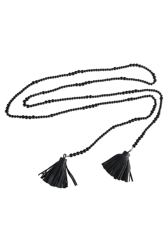Elegant Beads Tassels Body Belt Hand Beading Collar Necklace for Stage Shows Shoulder Neck Jewelry for Music Festival